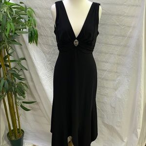 Laundry by Shelli Segal Black V neck dress